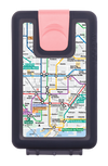 Lockbox Metro Barcelona. Clip cierre rosa.